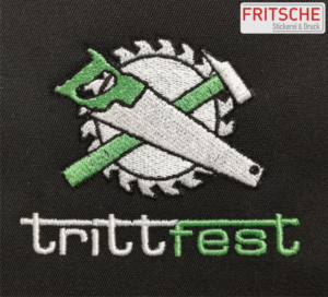 Stickerei von dem in Berlin ansässigen Unternehmen Trittfest.